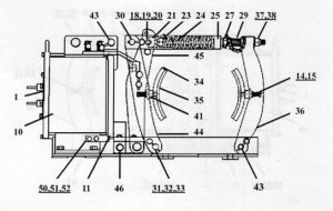 EC&M / Square D 5010 16" Type F Series A Magnetic Drum Brakes - Duke Electric