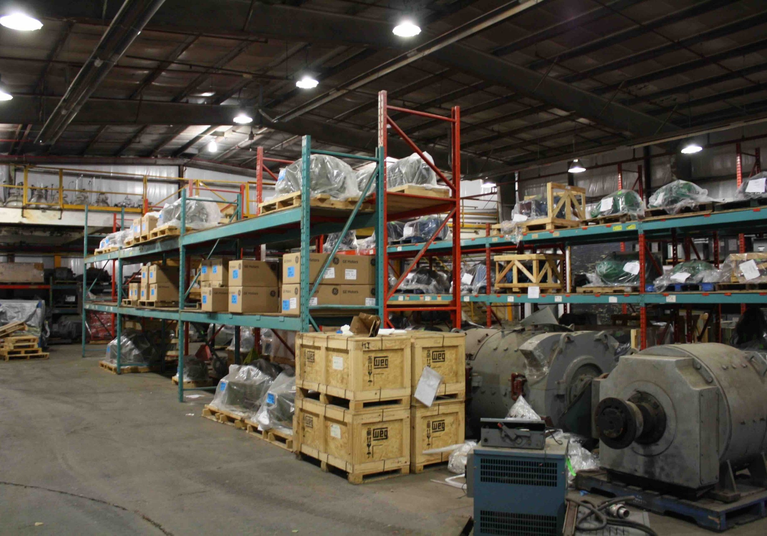 Duke Motor storage warehouse interior